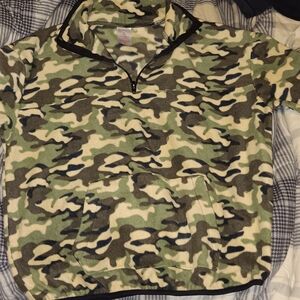 Camouflage Quarter-Zip Pullover